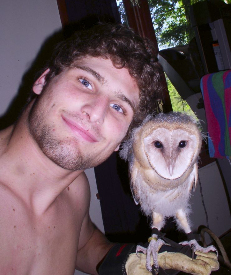 Tyton, Female Barn Owl, with Alex