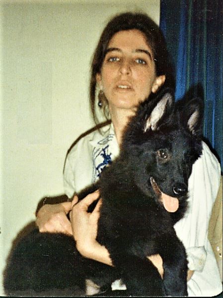 Wendy and our first dog together, Max