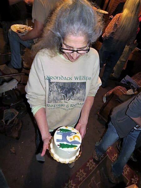 Wendy with wolf cake by Stacey Lewis