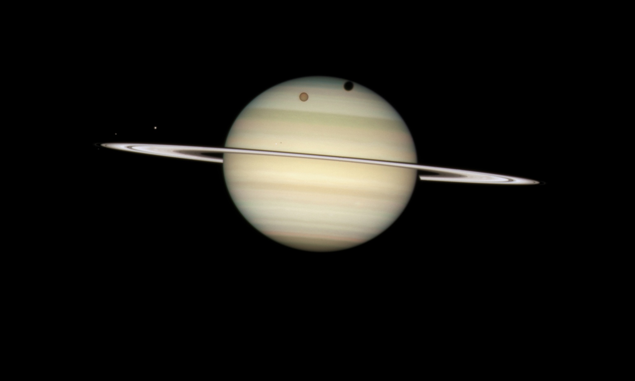 Saturn from the Hubble Telescope, NASA, Public Domain