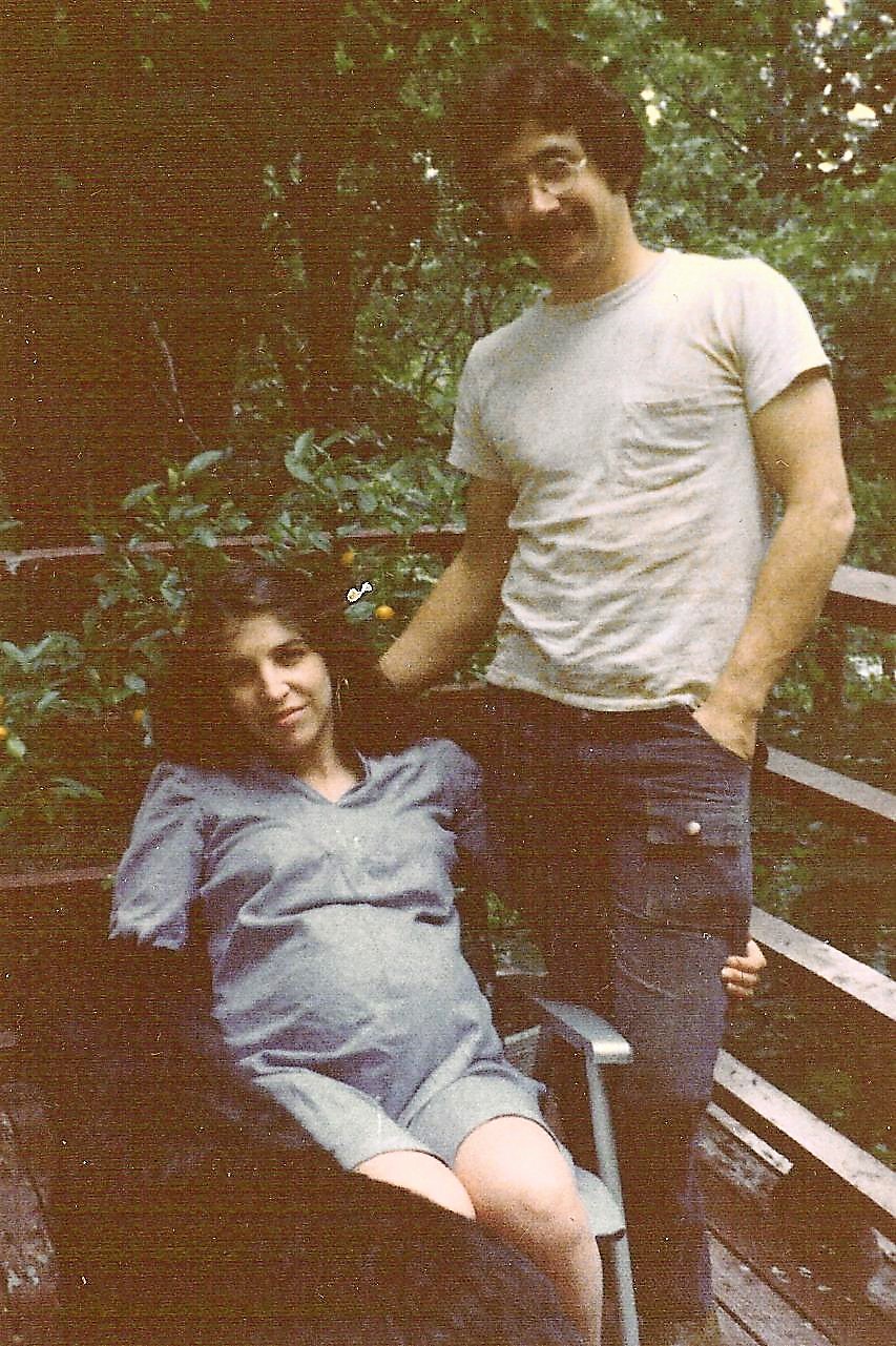 Wendy pregnant with Dan, 1976